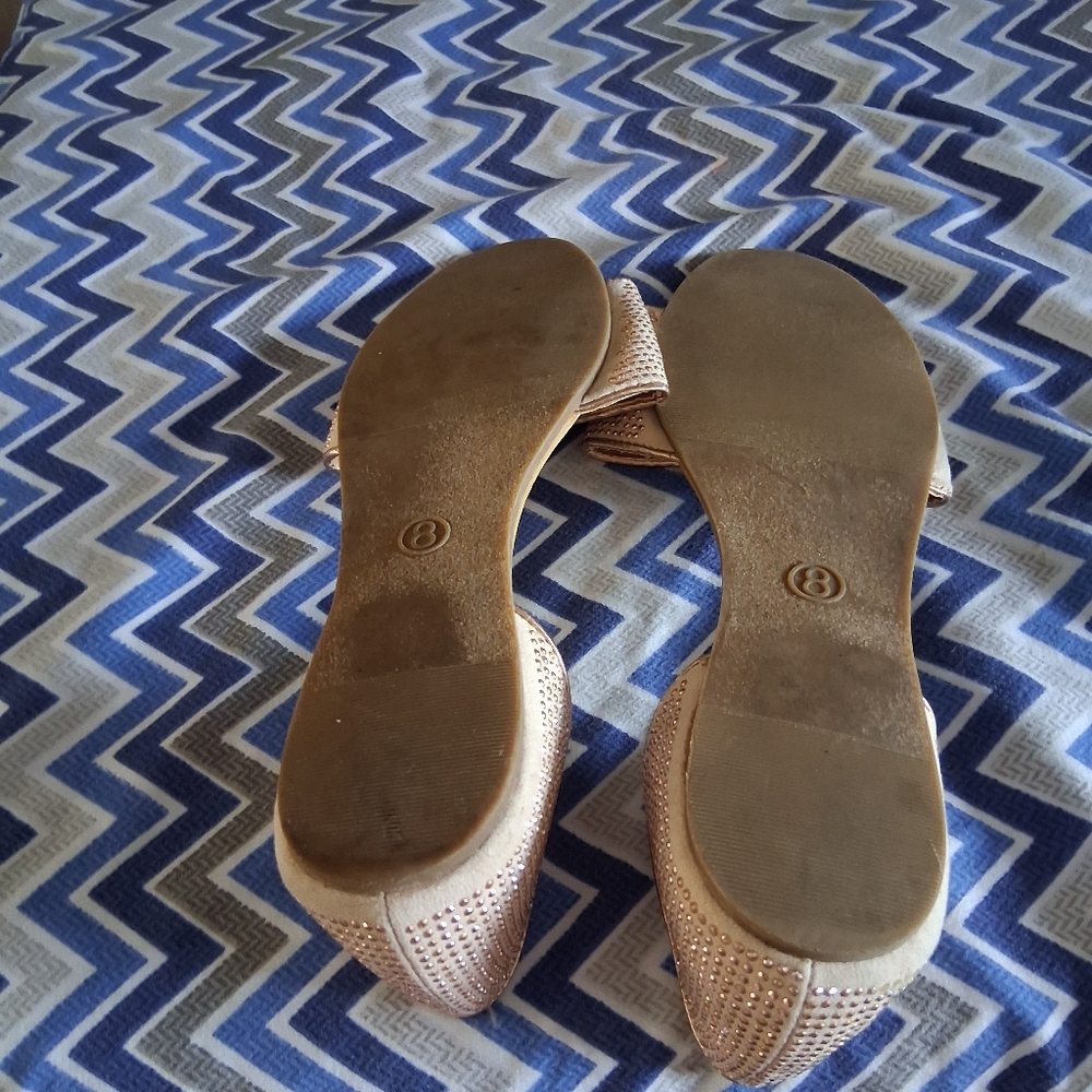 Merona Beige Rhinestone Sandals - Picture 3 of 3